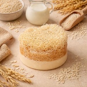 Eşek Sütü Pirinç Özlü Kabak Lifli Sabun